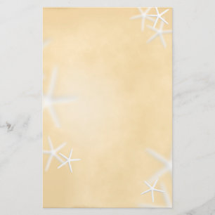 Papelaria Starfish no Papel de carta castanho