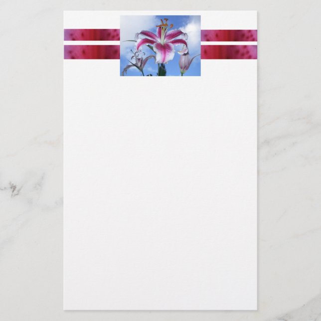 Papelaria Stargazer Lily (Frente)