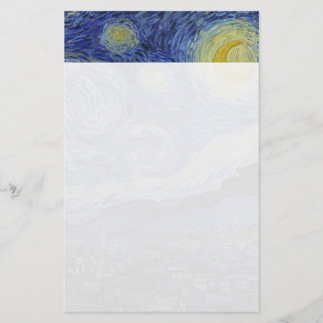 Papelaria Starry Night Vincent van Gogh (Frente)