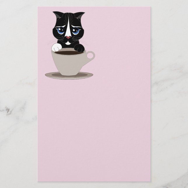 PAPELARIA STATIONERIA DE GATO DE CAFÉ (Frente)