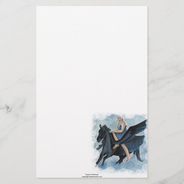 Papelaria Stationery Princesa Unicorn (Frente)