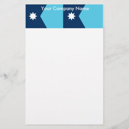 Papelaria Stationery with Flag of Minnesota, USA