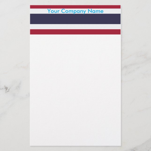 Papelaria Stationery with Flag of Thailand (Frente)