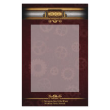 Steampunk, bronze e escritor marroon