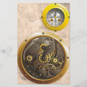 Papelaria Steampunk Uhr