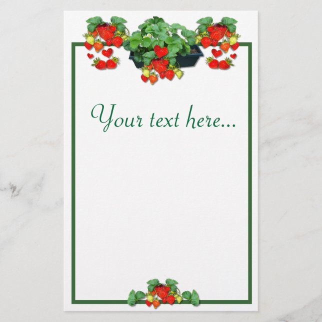 PAPELARIA STRAWBERRY LOVE (Frente)