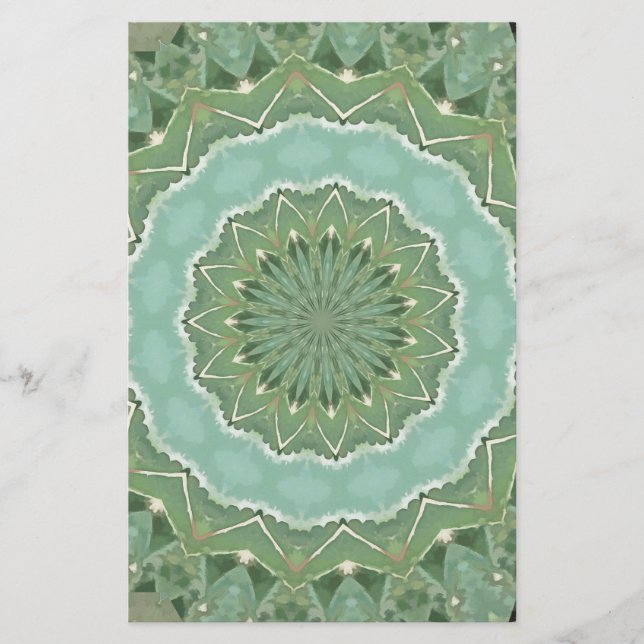 Papelaria Succulent Mandala (Frente)