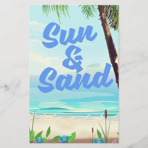 Papelaria Sun e Sand inspiradorascartoon poster