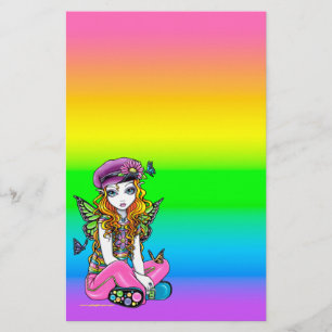 Papelaria "Sunny", Cute Rainbow Butterfly Fairy Stationery