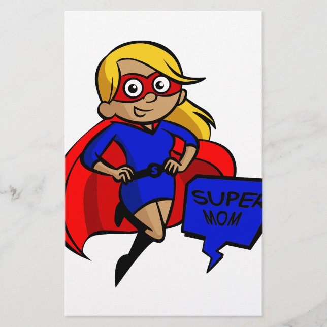 Papelaria super-mãe loira (Frente)