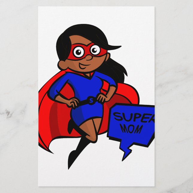 Papelaria super-mãe negra (Frente)