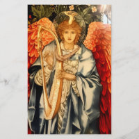 “Tapeçaria do Anjo” por Edward Burne Jones