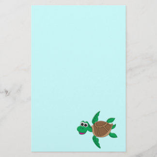 Papelaria Tartaruga bonito dos desenhos animados