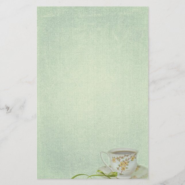 Papelaria teacup de vintage (Frente)