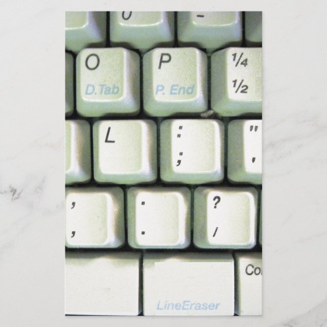 Papelaria Teclado de Máquina (Frente)