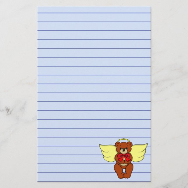 Papelaria Teddy Bear Angel (Frente)