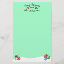 Papelaria Tema de Feliz Natal Personalizado