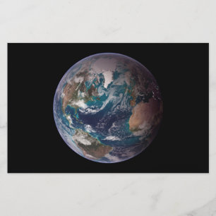 Papelaria Terra Marble Azul (Hemisfério Ocidental)