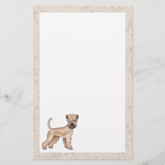 Papelaria Terrier Irlandês de Capa Mole de Trigo Cachorro Fo (Frente)
