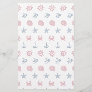 Papelaria Teste padrão branco e azul vermelho do símbolo d