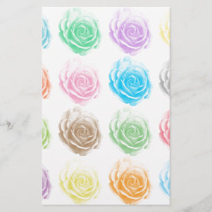 Papelaria Teste padrão colorido dos rosas