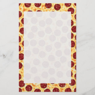 Papelaria Teste padrão da pizza de Pepperoni