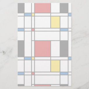 Papelaria Teste padrão de de Stijl