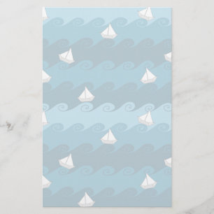 Papelaria Teste padrão de papel dos barcos