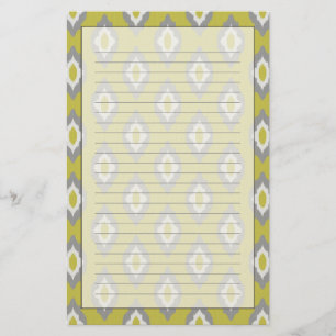 Papelaria Teste padrão do vintage de Ikat