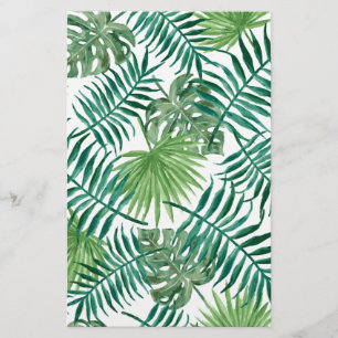 Papelaria Teste padrão tropical das folhas