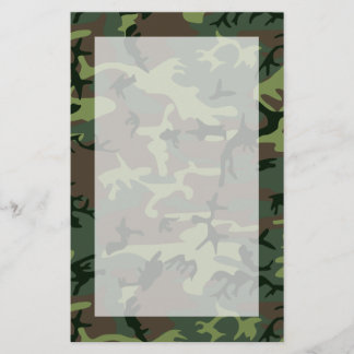 Papelaria Teste padrão verde de Camo Brown da camuflagem