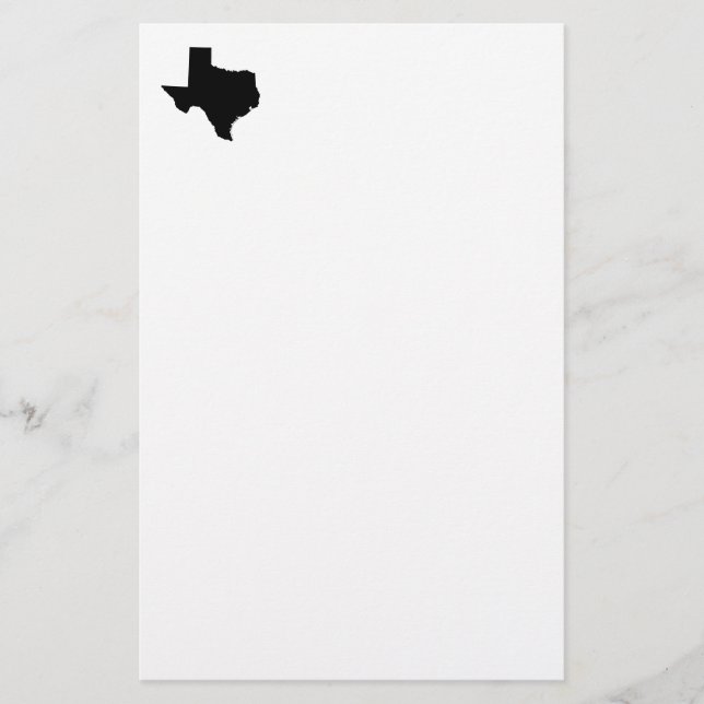 Papelaria Texas em preto e branco (Frente)