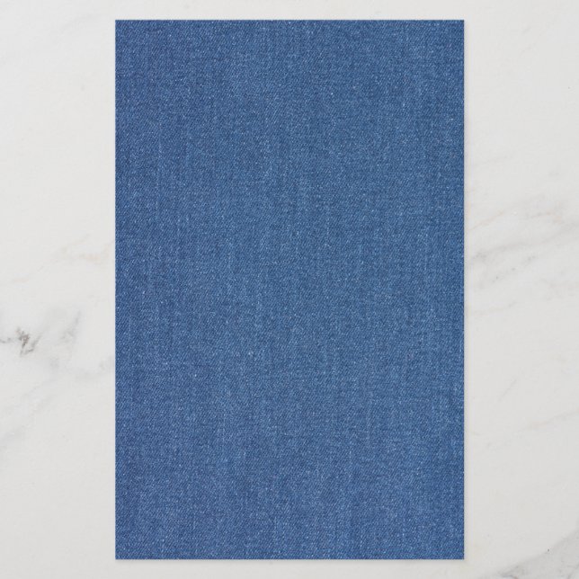 Papelaria Têxtil original, azul, moda, jean denim (Frente)