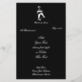 Papelaria Texto e Nome do Menino do Skateboarder