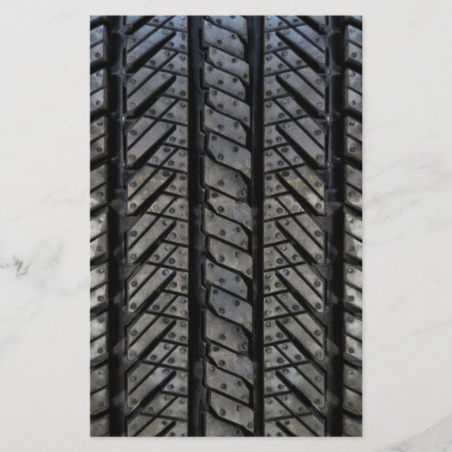 Papelaria Textura automotriz do estilo do pneu de borracha (Frente)