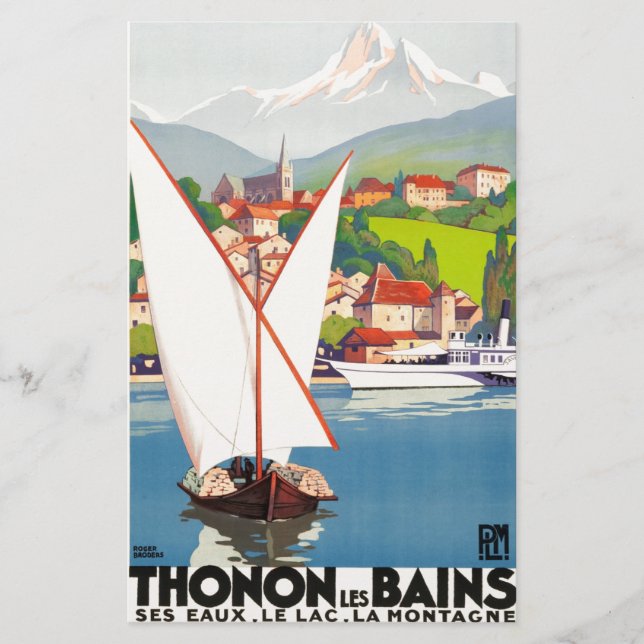 Papelaria Thonon Les Bains Viagens Franceses Europa (Frente)