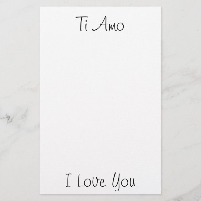 Papelaria Ti Amo/I Te Amo (Frente)