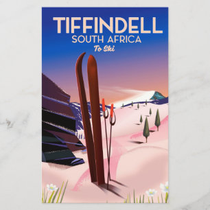 Papelaria Tiffindell South Africa Ski poster