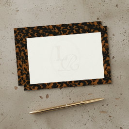 Papelaria Típica Elegante Monograma Tortoise Shell