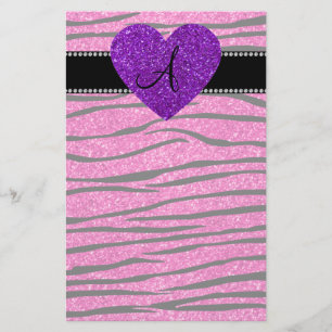 Papelaria Tiras de zebra rosa-claro, cor-de-rosa, de neon mo