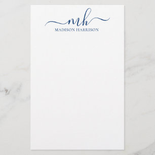 Papelaria Todas as Iniciais Personalizadas por Cor e Papel d