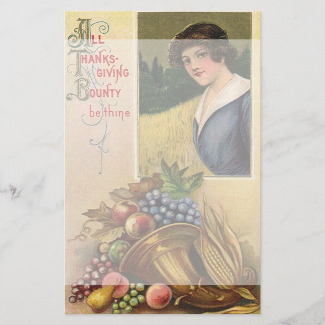 Papelaria Todo o Prêmio de Ação de Graças Seja Bom (Frente)