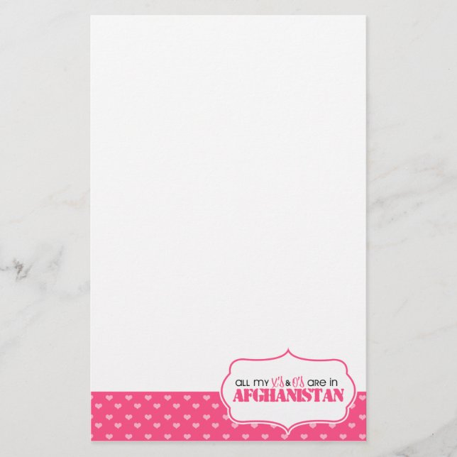 Papelaria Todos meus x e o estão em Afeganistão (Frente)