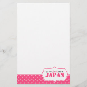 Papelaria Todos os meus X's e O's estão no Japão