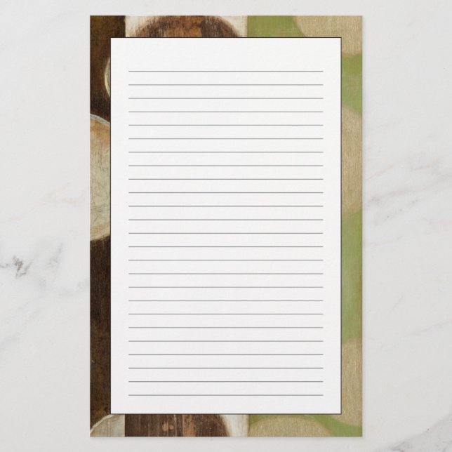 Papelaria Tone da Terra - Painel de Madeira com Círculos (Frente)