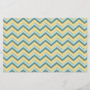 Papelaria Topaz Glitter Chevron Pattern