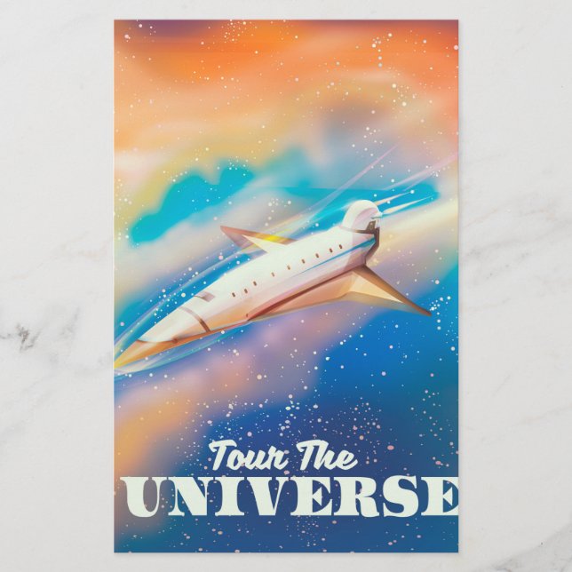 Papelaria Tour da nave espacial Universo (Frente)