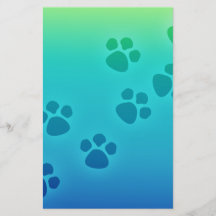 Traços de animais de impressão de pata-branca