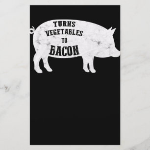 Papelaria Transforma Vegetais Em Bacon  CHURRASCOS Engraçad