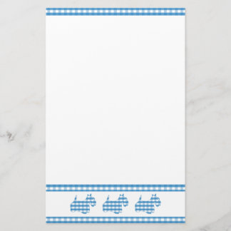 Papelaria Três cães escoceses Gingham